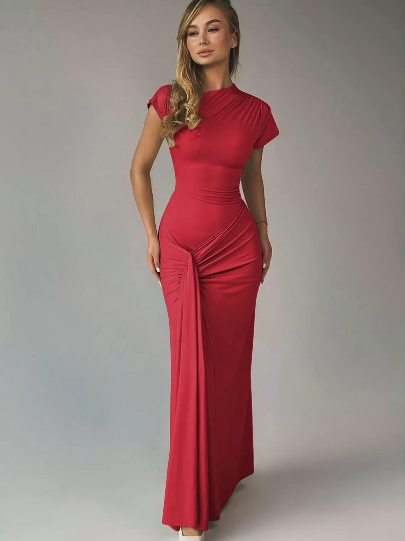 Seraphina – Elegant draped design – Maxi dress