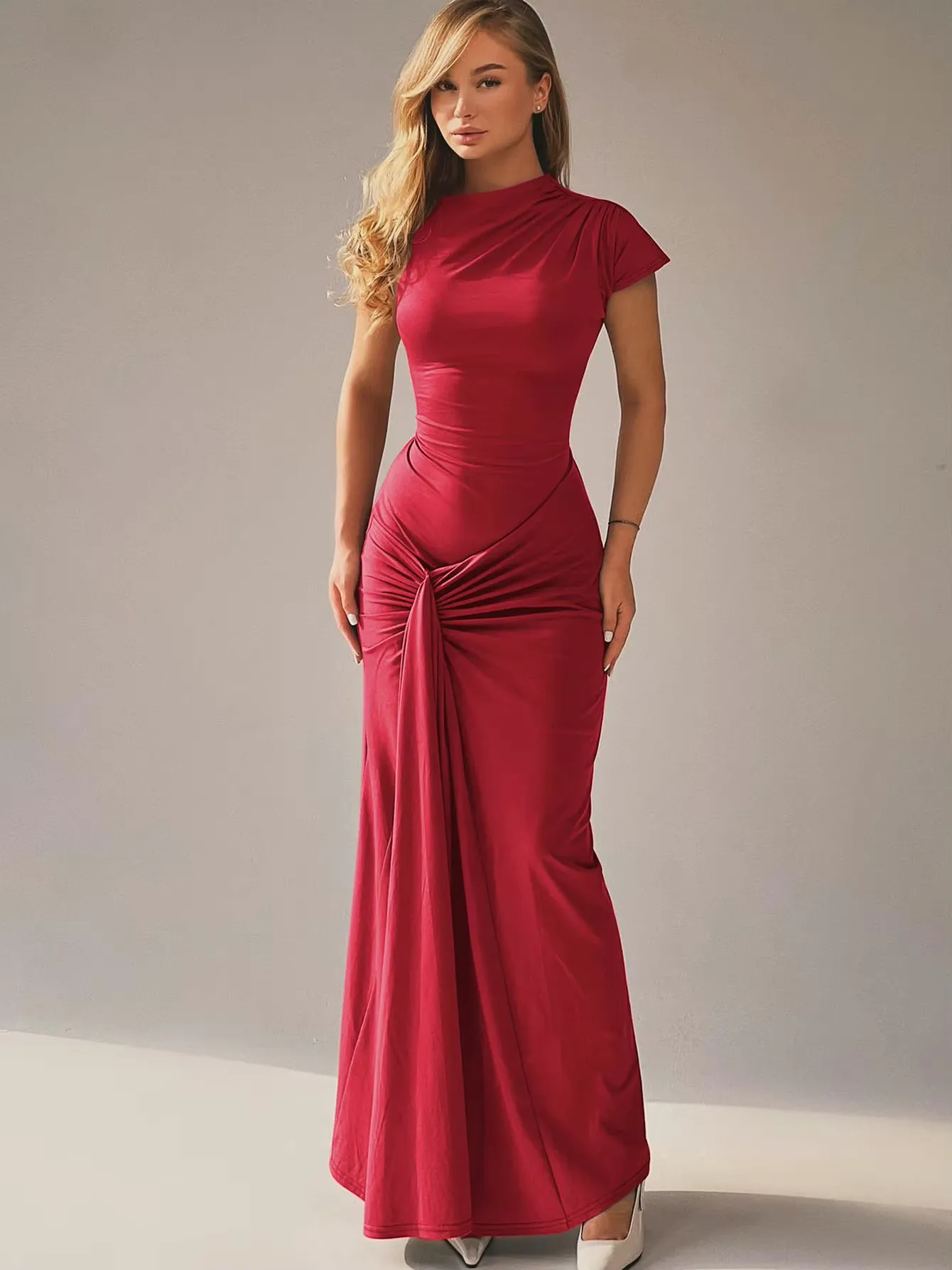 Seraphina – Elegant draped design – Maxi dress
