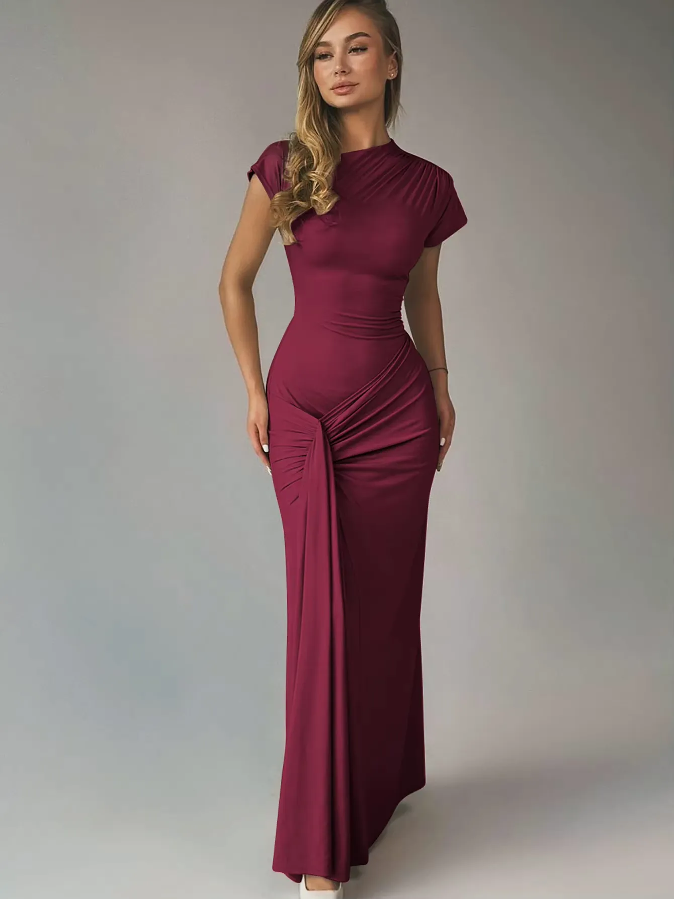 Seraphina – Elegant draped design – Maxi dress