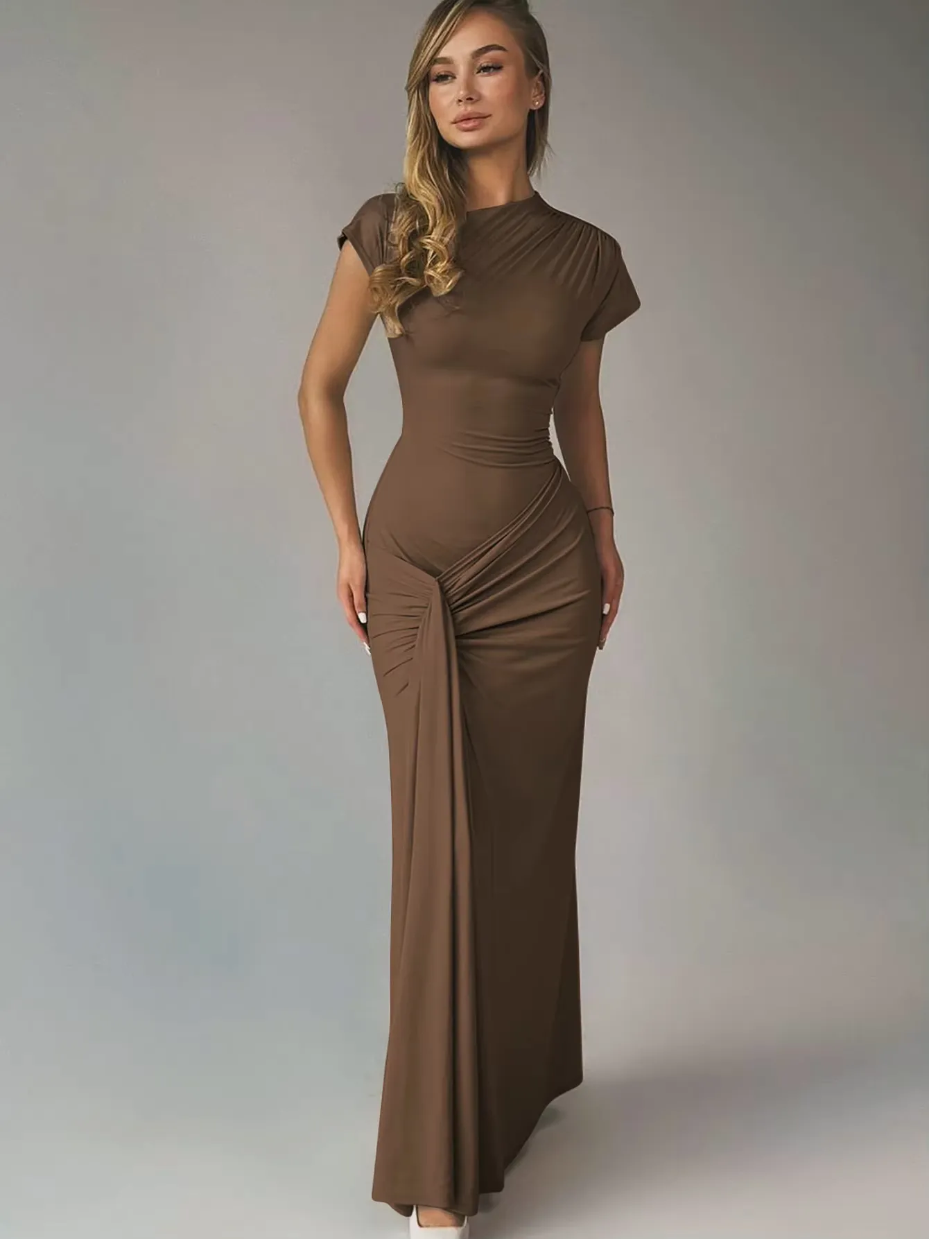 Seraphina – Elegant draped design – Maxi dress