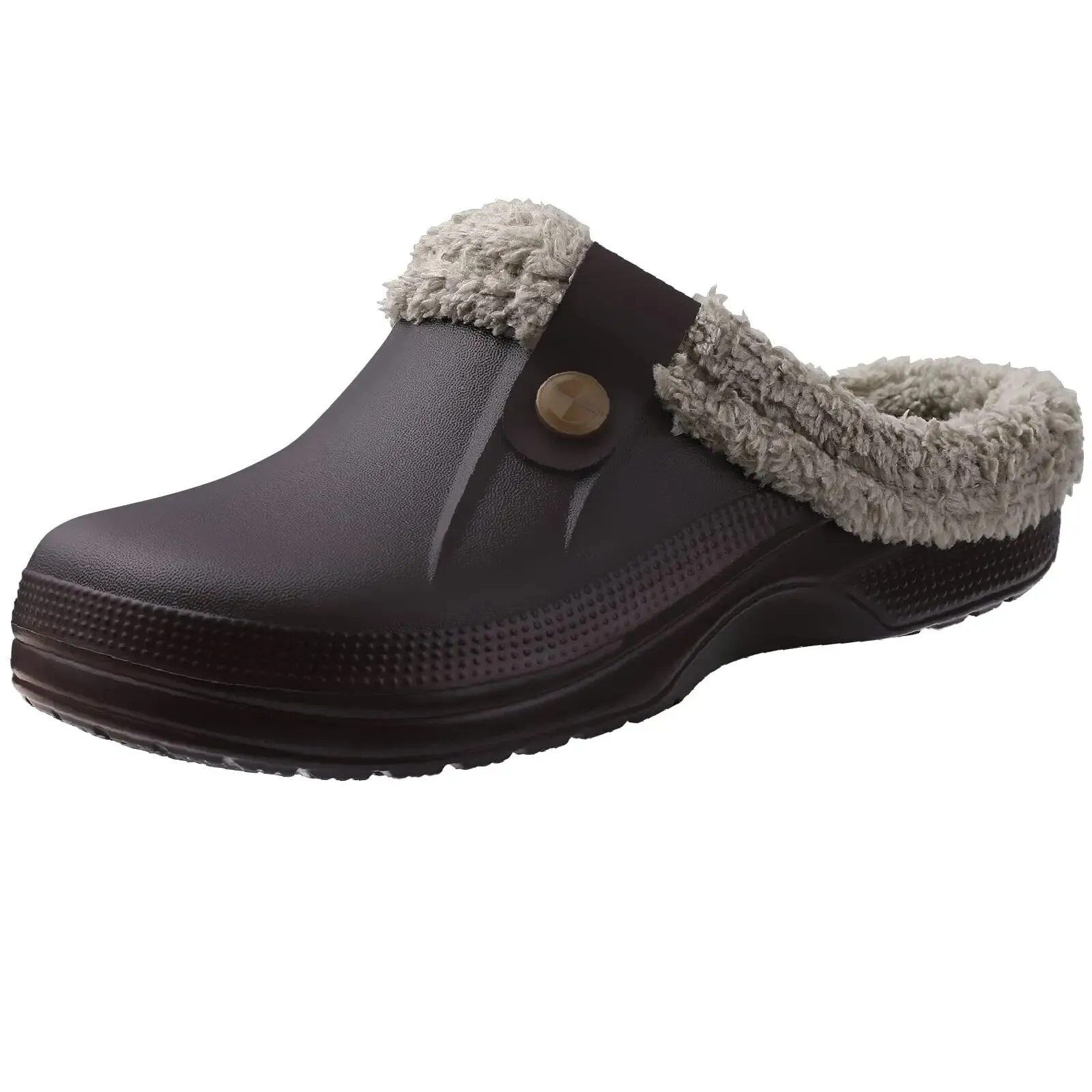 Shevalues Plush Fur Clogs Slippers Multi-Use Indoor Home Shoes
