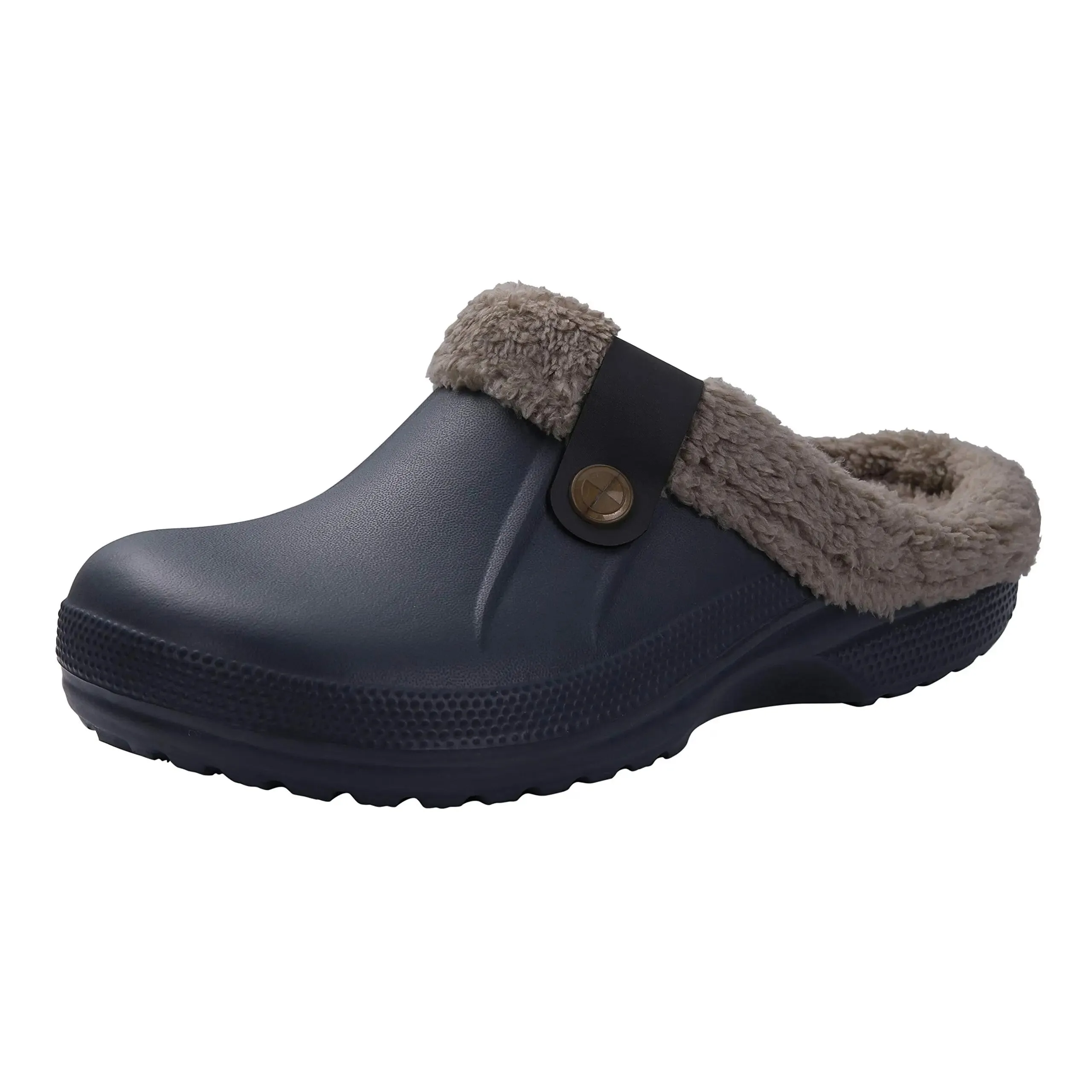 Shevalues Plush Fur Clogs Slippers Multi-Use Indoor Home Shoes