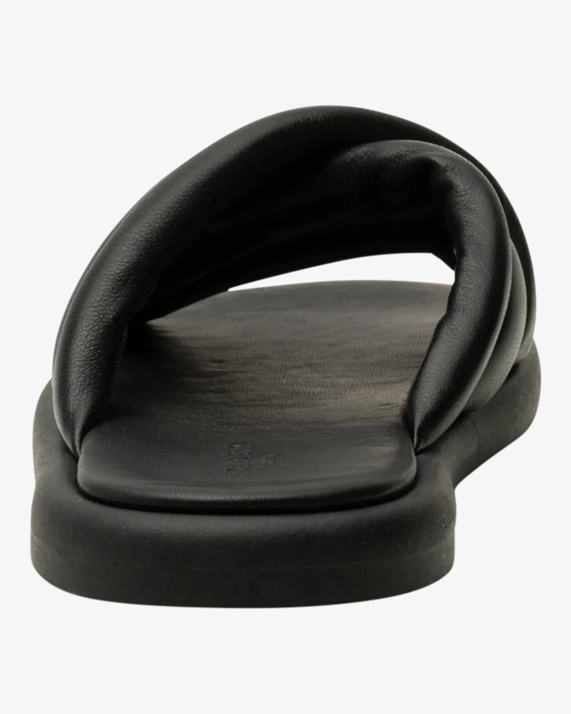 Shoethebear Black Lotta Cross Mule