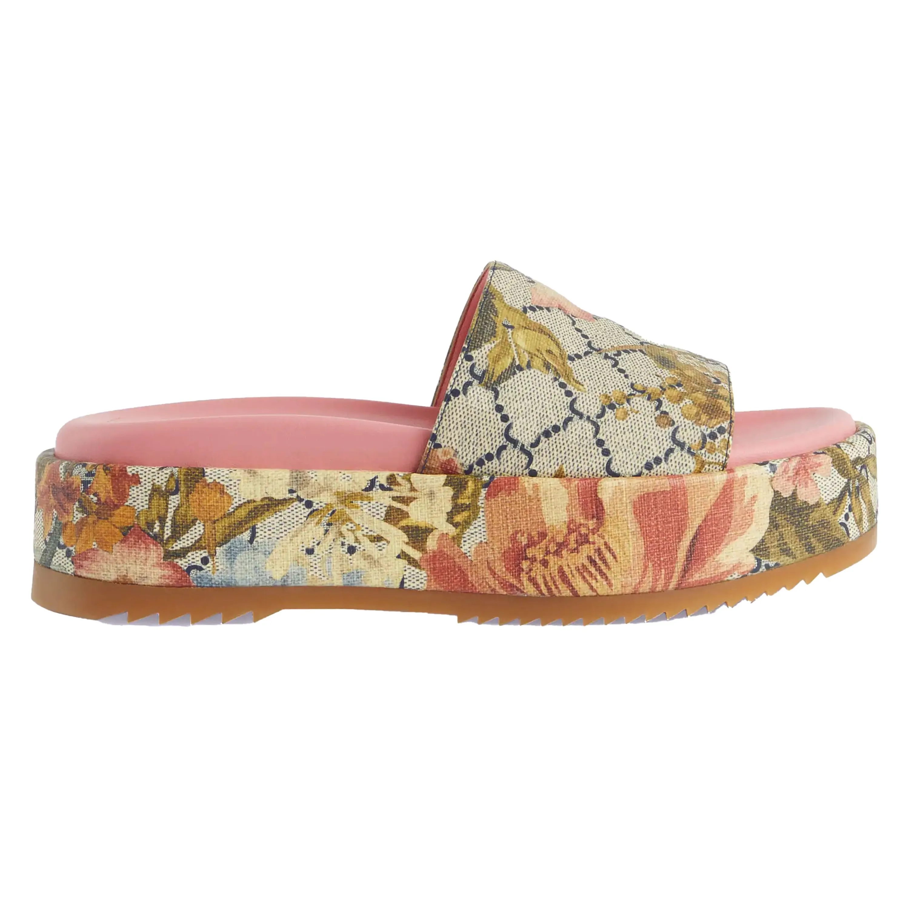 Slide Designer Women Embossed Macron Sandals Men Slippers Flip Flops Luxury Flat Thick Bottom Embroidery Printed classic retro Jelly Rubber High Heel Hot size 35-45