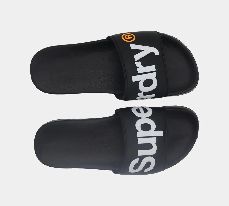 Superdry Classic Pool Slides MF300004A 02A Black S-XL