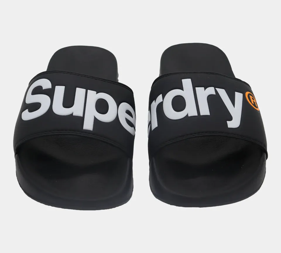 Superdry Classic Pool Slides MF300004A 02A Black S-XL