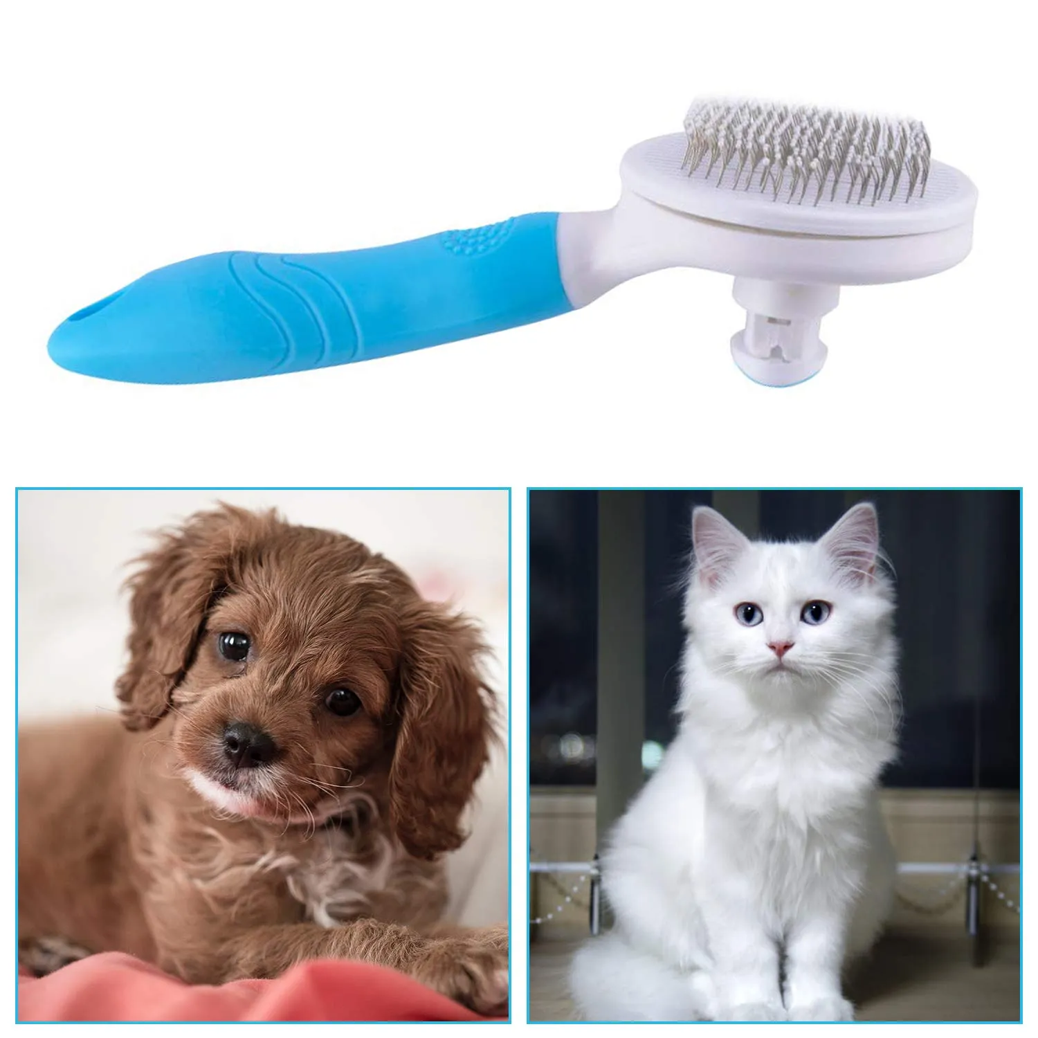 Tangled Hair Slicker Brush for Pet Massage