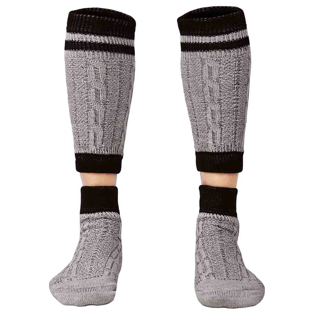 Traditional Bavarian Socks Two Piece Rustic Striped