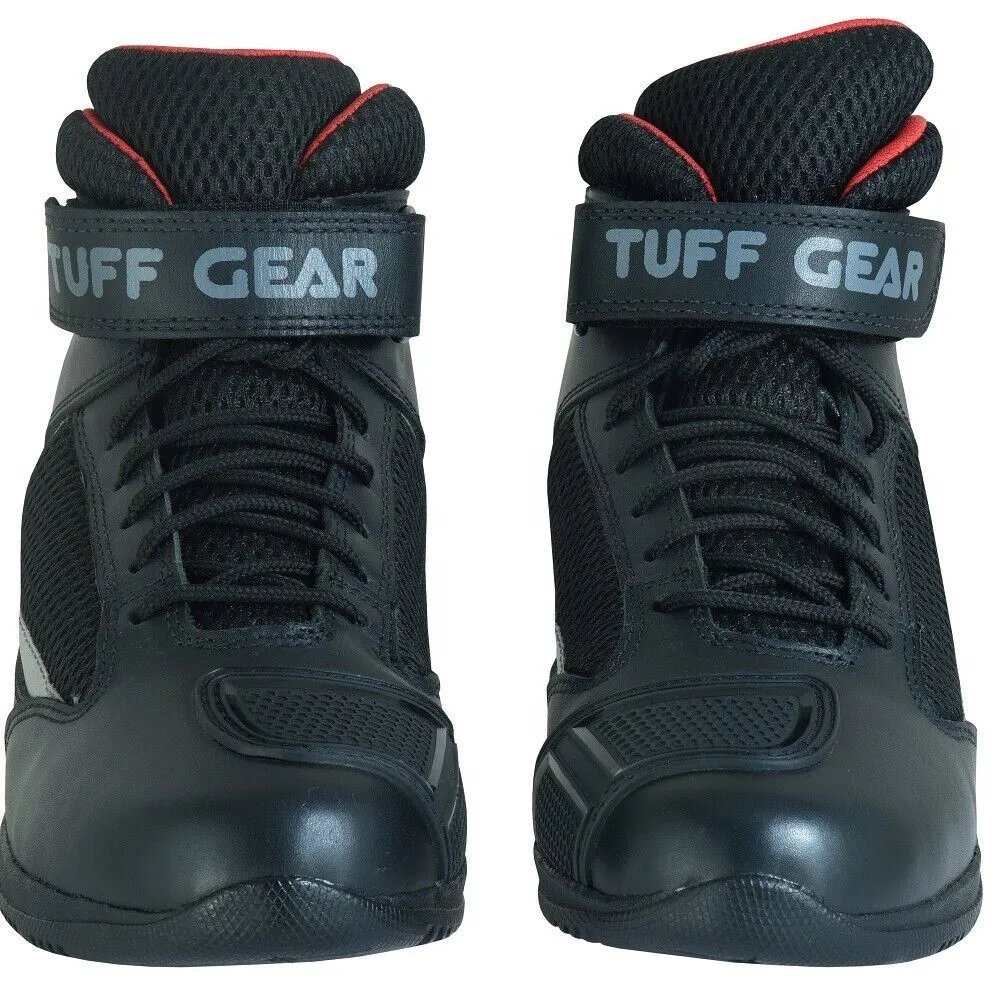 Tuff Gear Leather Motorcycle Short Boots - TG3