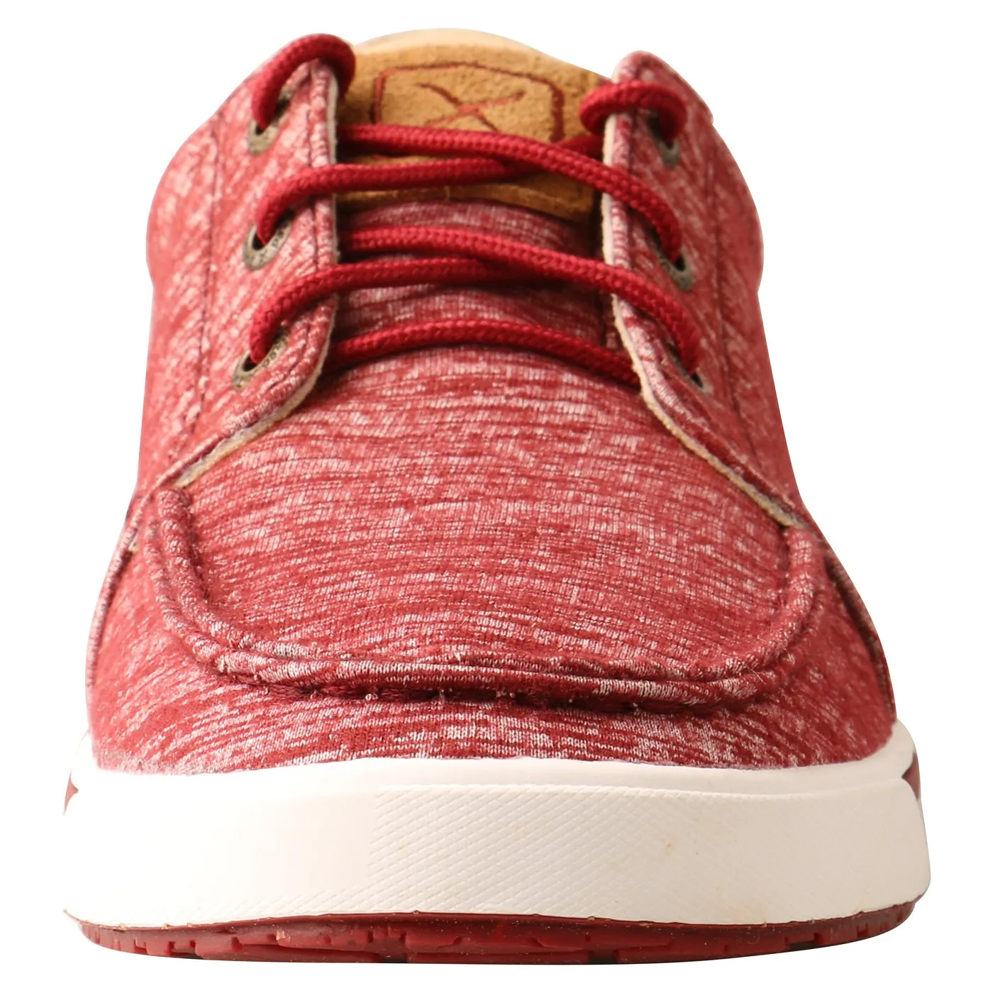 Twisted X Ladies Kicks Casual Lace Round Toe Red Shoe WCA0049