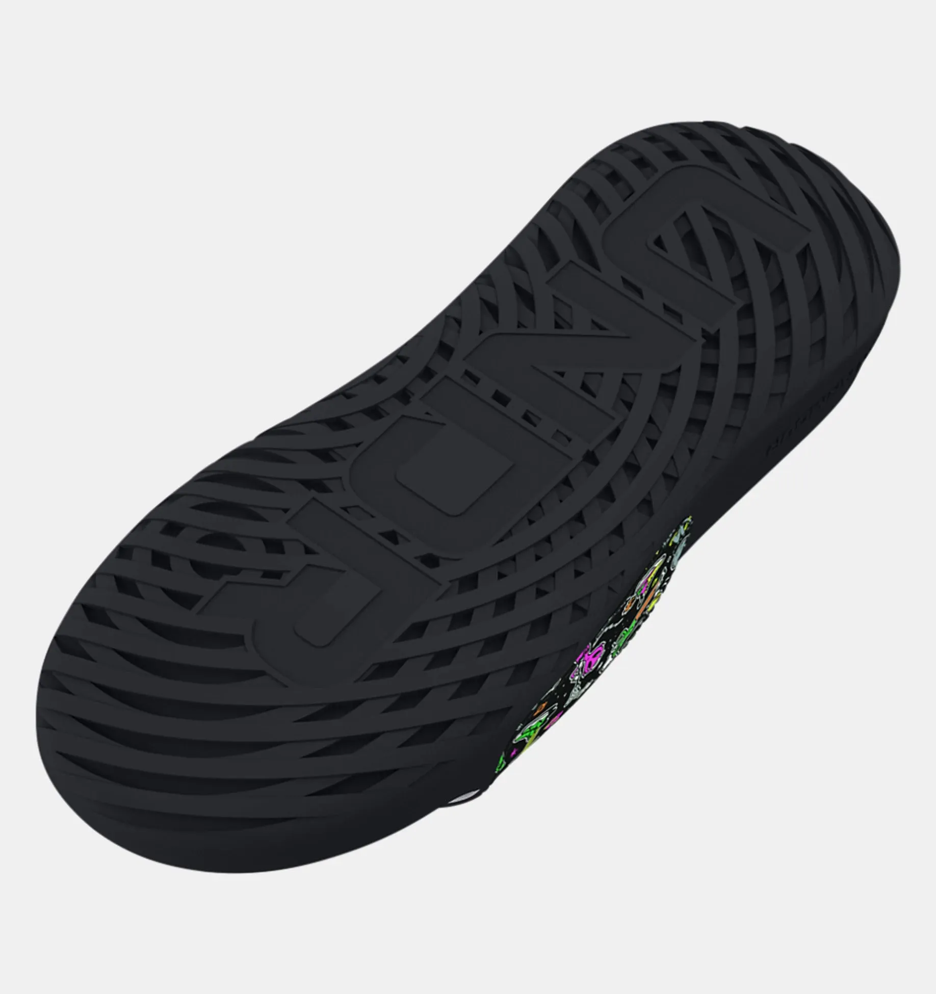 Under Armour Boys' UA Ignite Select Slides - Black / Vapor Green