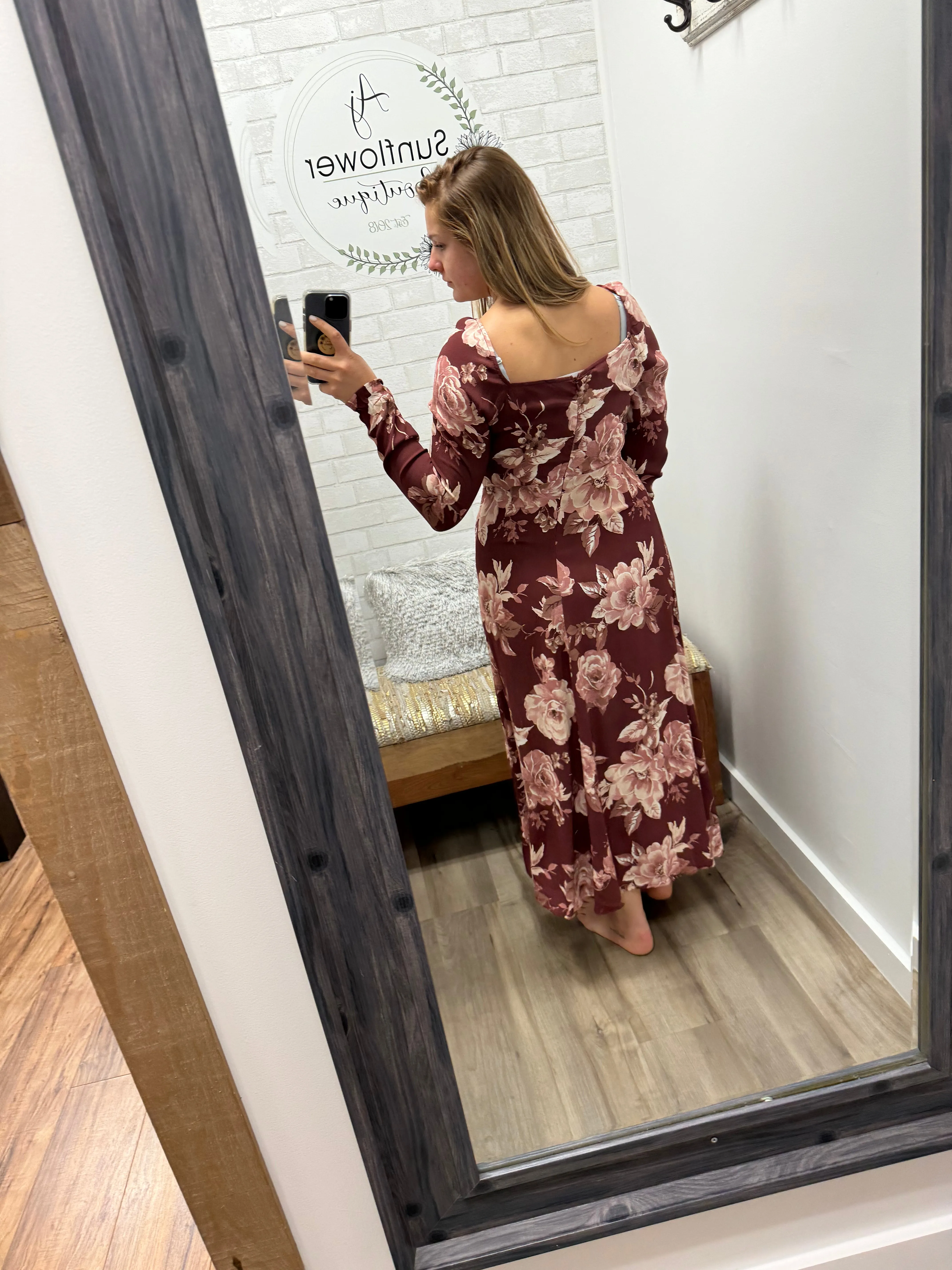 Vineyard Wedding Midi Dress