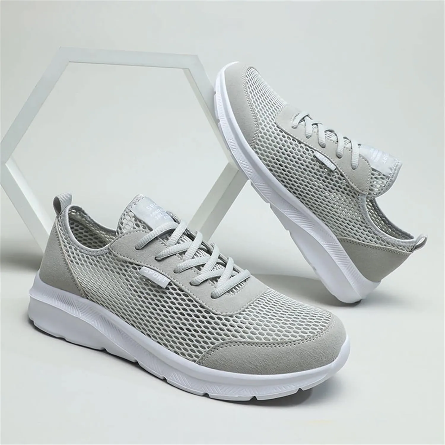 Walking Shoes Mens Comfortable Mesh Sneakers Non Slip Running Shoes Lightweight Breathable Workout Shoes