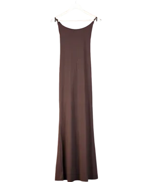 White Fox Brown Vacation Vibes Maxi Dress UK M