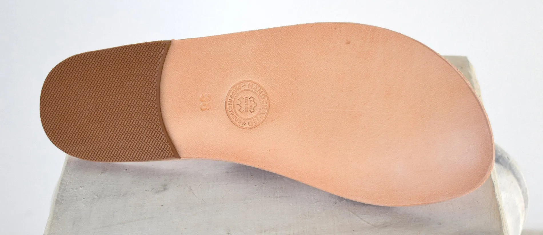 Women's Leather Slides Sandals