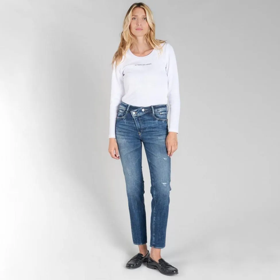 Zep Pulp High Waist Jeans - Destroy Blue