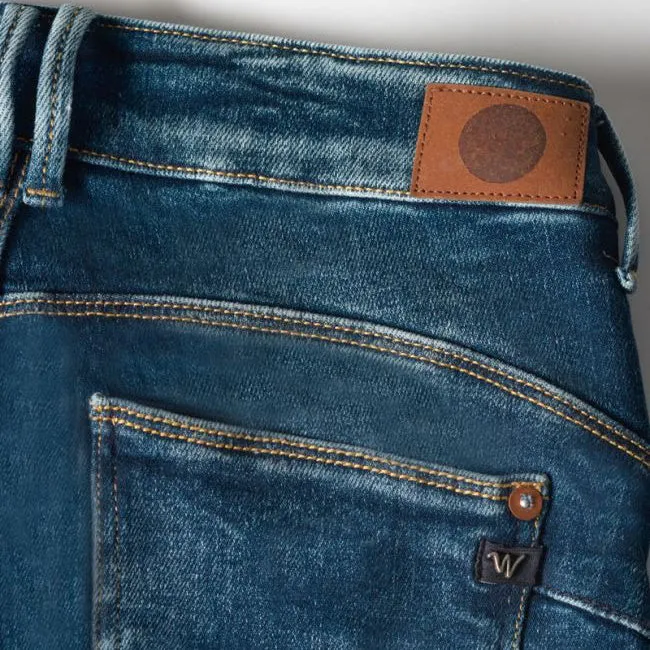 Zep Pulp High Waist Jeans - Destroy Blue