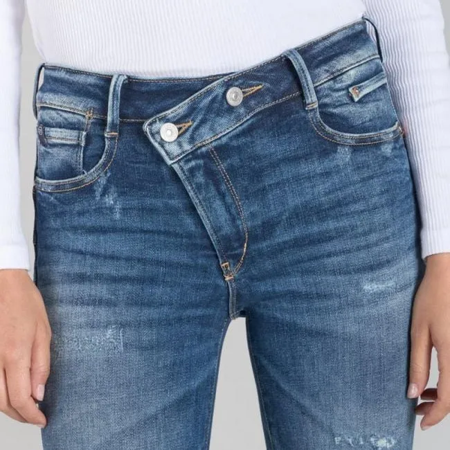 Zep Pulp High Waist Jeans - Destroy Blue